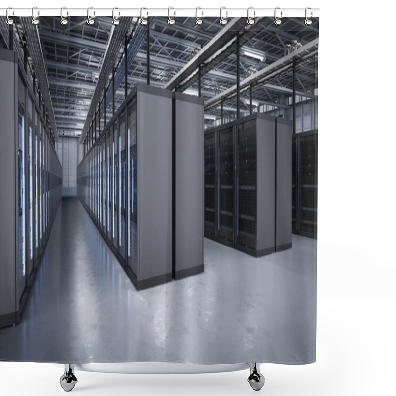 Personality  Server Room Or Server Computers Shower Curtains