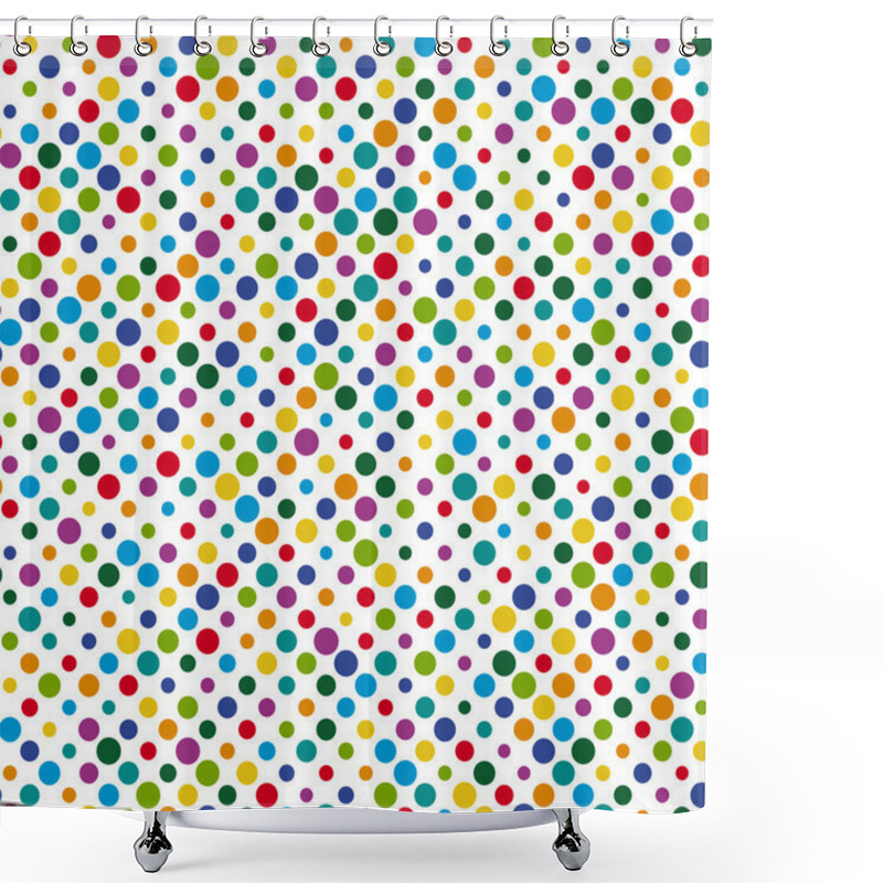 Personality  Seamless Dots Background Shower Curtains