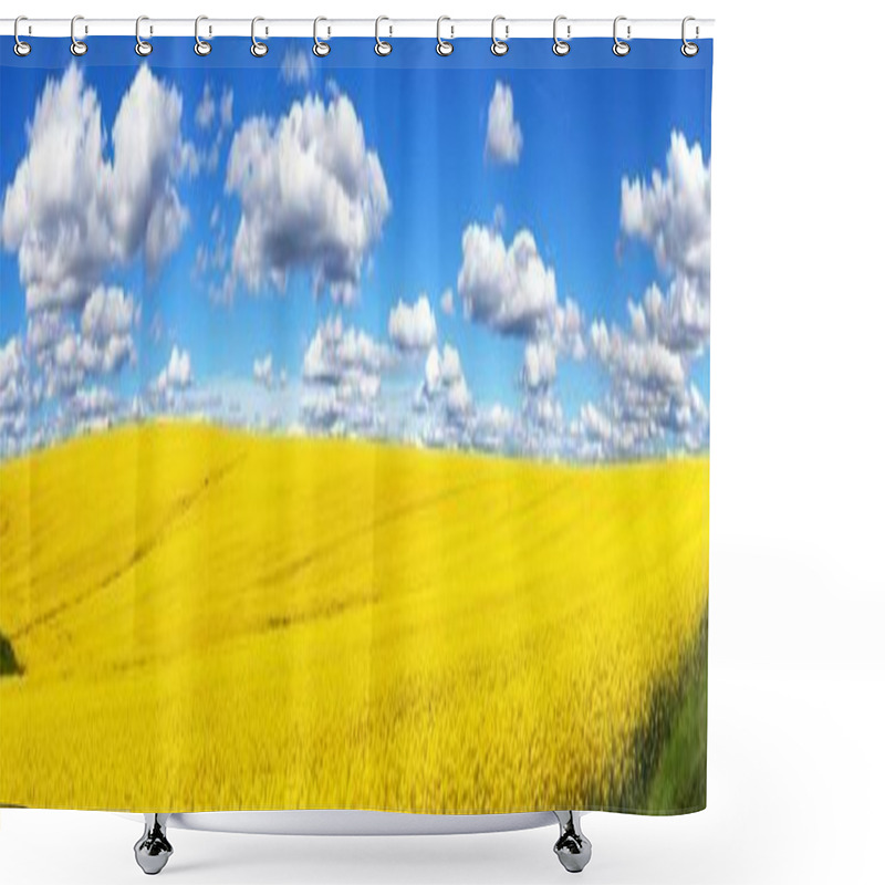 Personality  Field Of Rapeseed, Canola Or Colza Shower Curtains