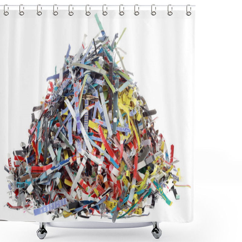 Personality  Paper Scraps Cutout Shower Curtains