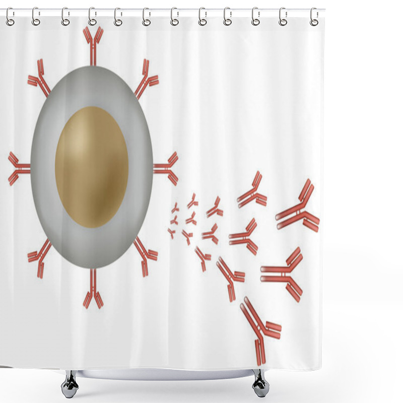 Personality  B Cell Lymphocyte Producing Antibodies Shower Curtains