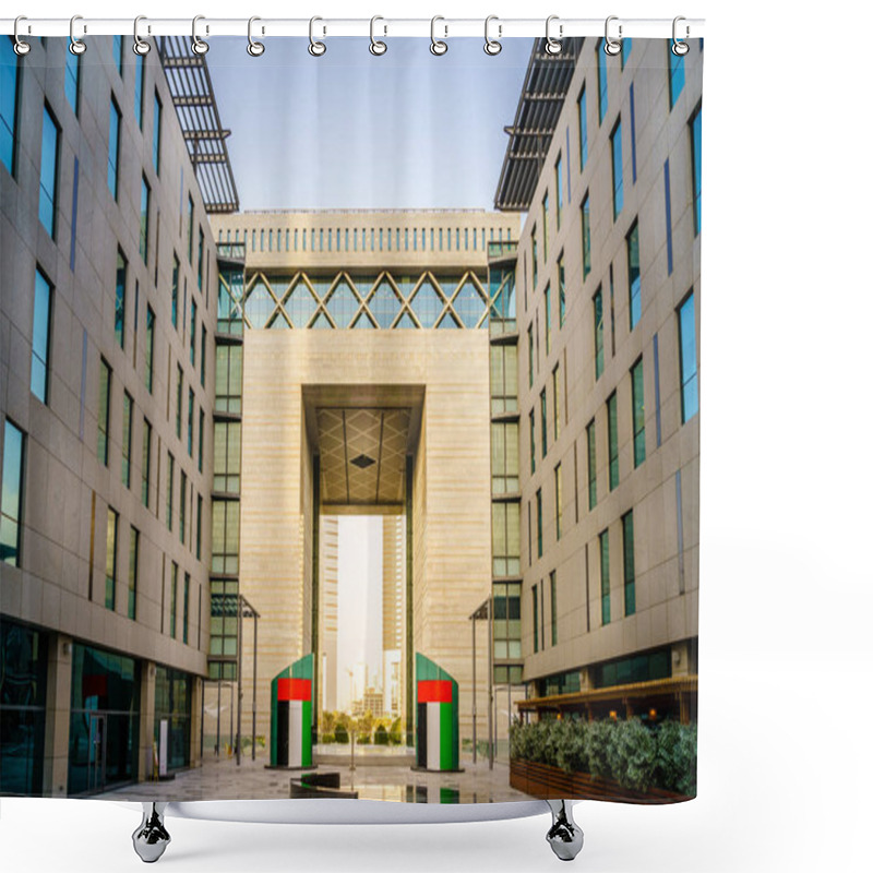 Personality  The Gate Building In Dubai International Financial Center Shower Curtains