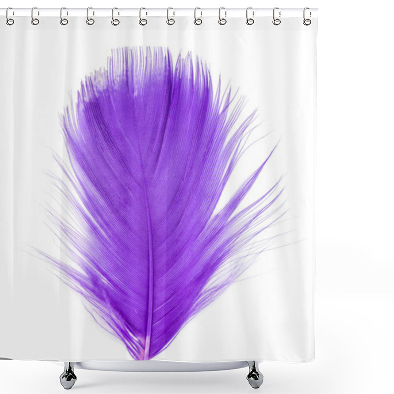 Personality  Feather Purple Texture Pattern Abstract Soft Background Shower Curtains