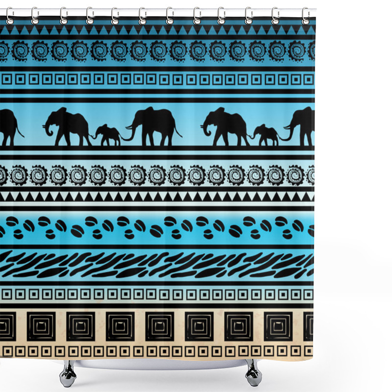 Personality  Ethnic African Decorative Ornament Shower Curtains