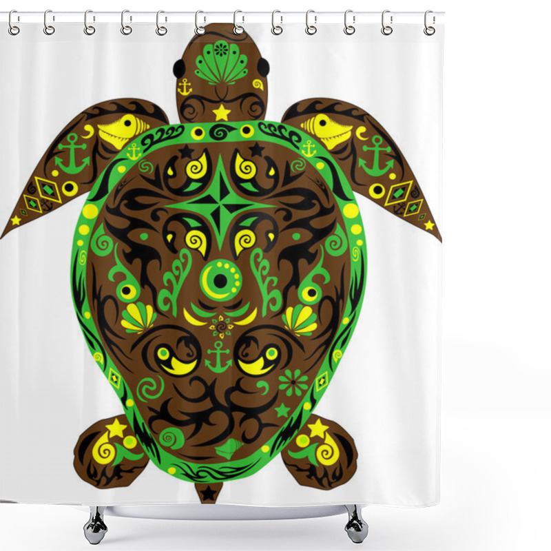 Personality  Turtle Shower Curtains