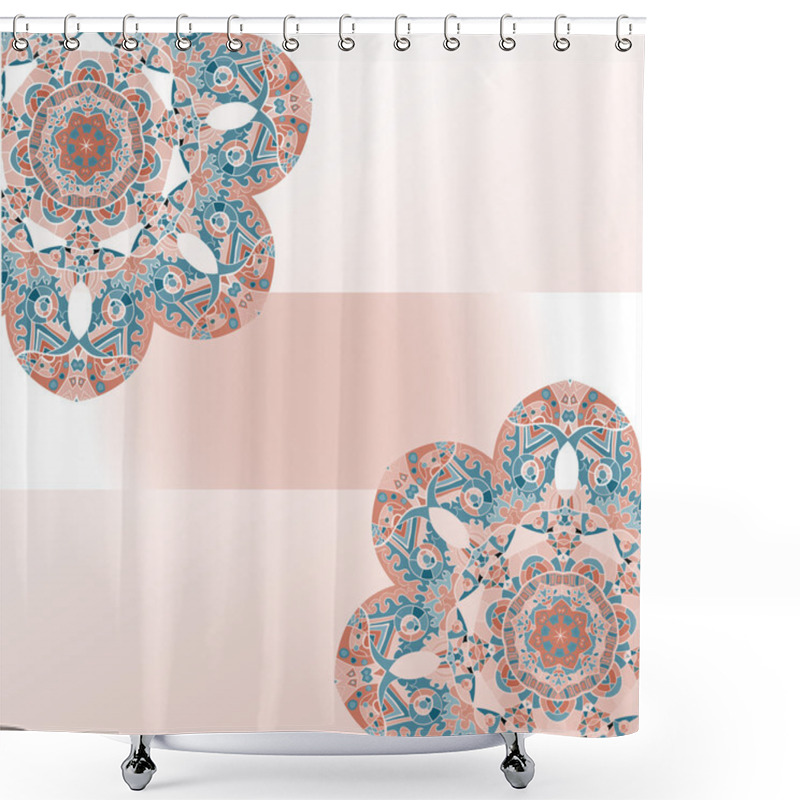 Personality  Oriental Mandala Motif Shower Curtains