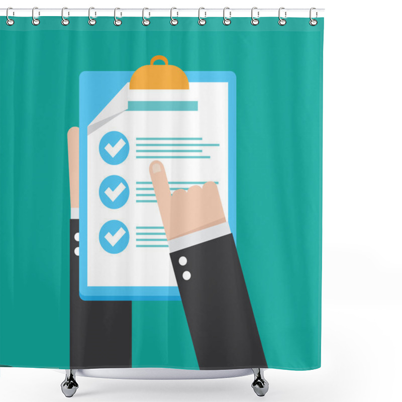 Personality  Business Contract Document Shower Curtains