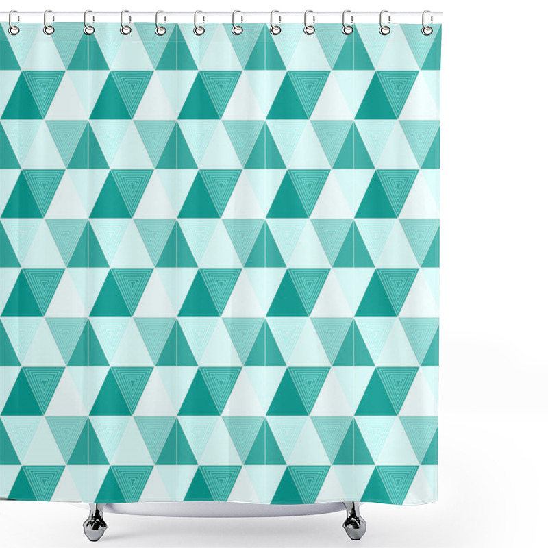 Personality  Abstract Geometric Pattern. Seamless Decorative Background. Stylish Texture. Can Be Used For Wallpaper, Fabric, Textile, Clothing, Paper, Web. Shower Curtains