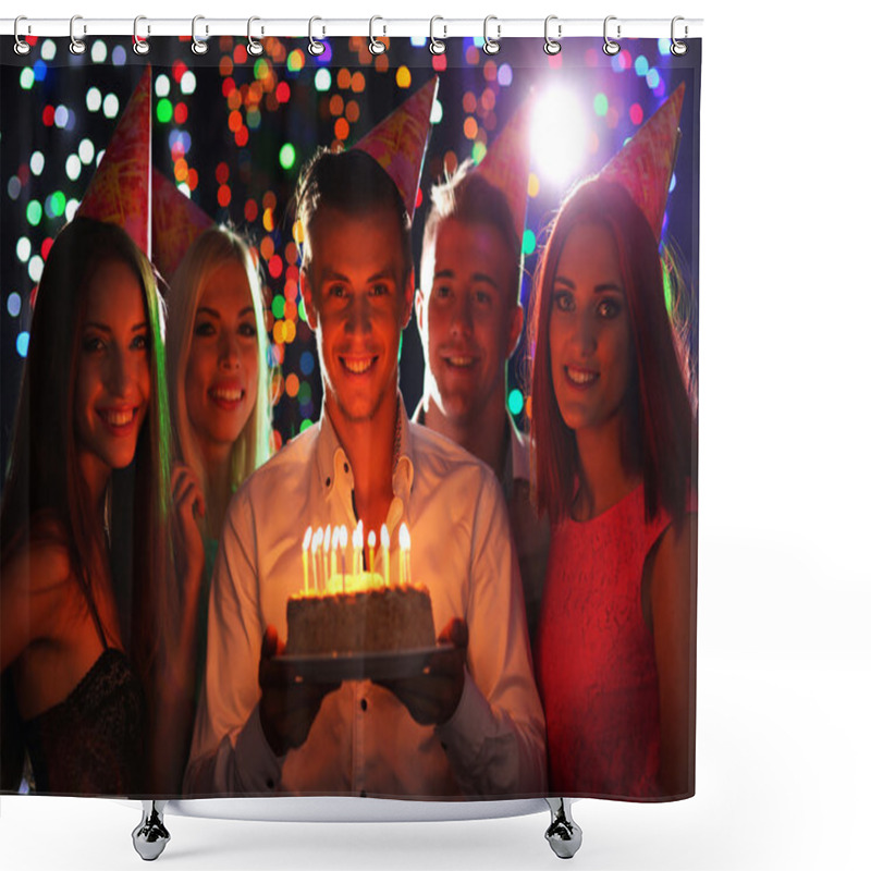 Personality  Birthday Party In Club Shower Curtains