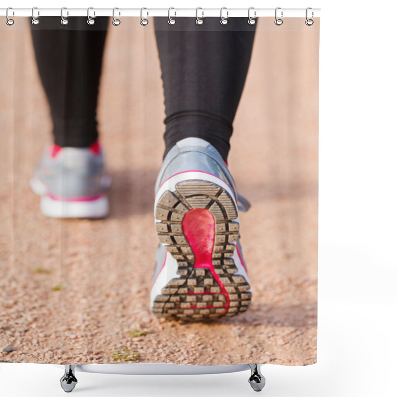 Personality  Running Shoes Close Up Shower Curtains