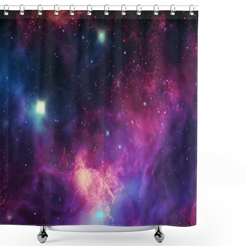 Personality  Space Background With Stardust And Shining Stars. Shower Curtains