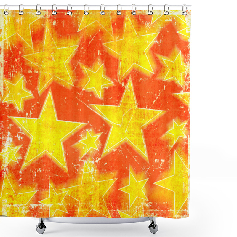 Personality  Grunge Stars Background Shower Curtains