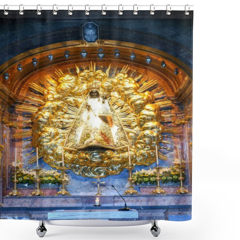 Personality  The Black Madonna On The Lady Chapel At Einsiedeln Abbey  Shower Curtains