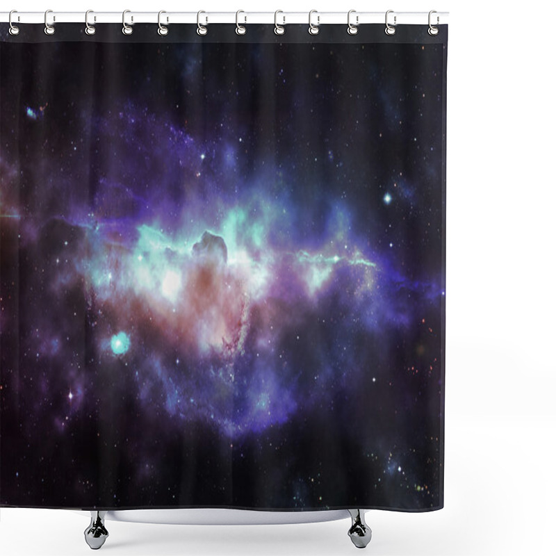 Personality  Solar System Or Space Clouds Shower Curtains