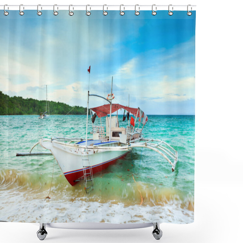 Personality  Philippine Boat Shower Curtains