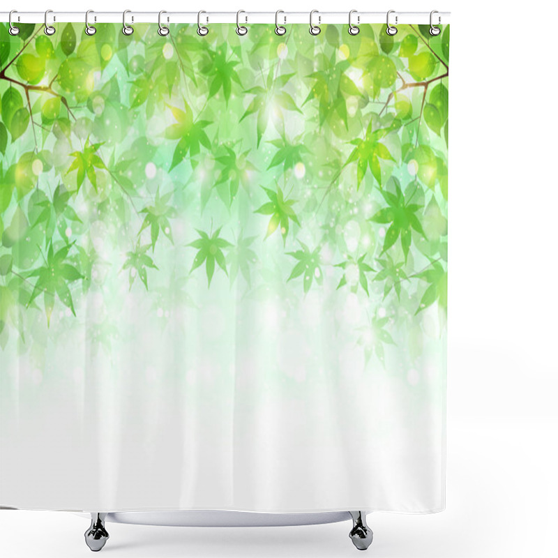 Personality  Maple Leaf Scenery Shower Curtains