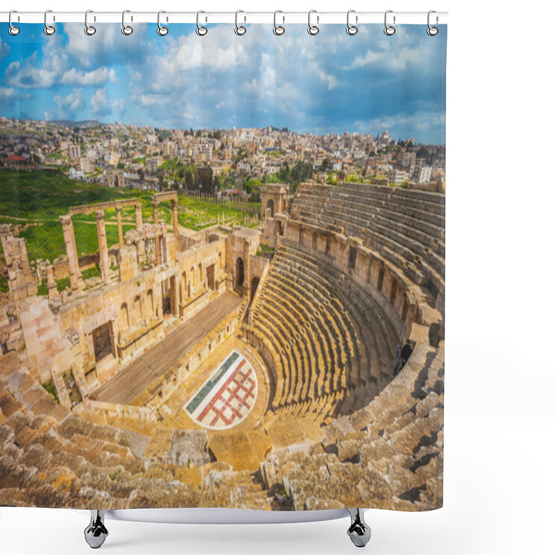 Personality  Roman Theatre In Jerash, Near Amman, Jordan Shower Curtains