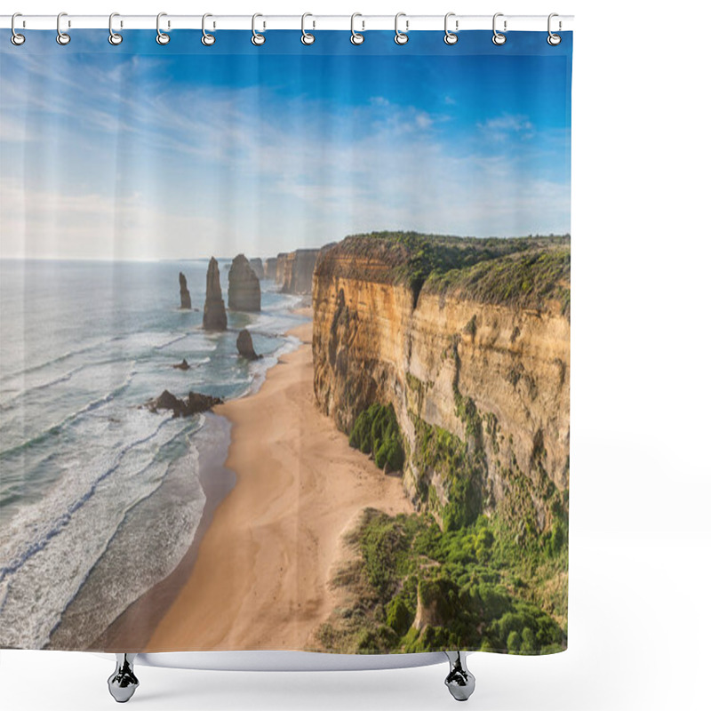 Personality  The Twelve Apostles Rocks On The Ocean, Great Ocean Road At Suns Shower Curtains