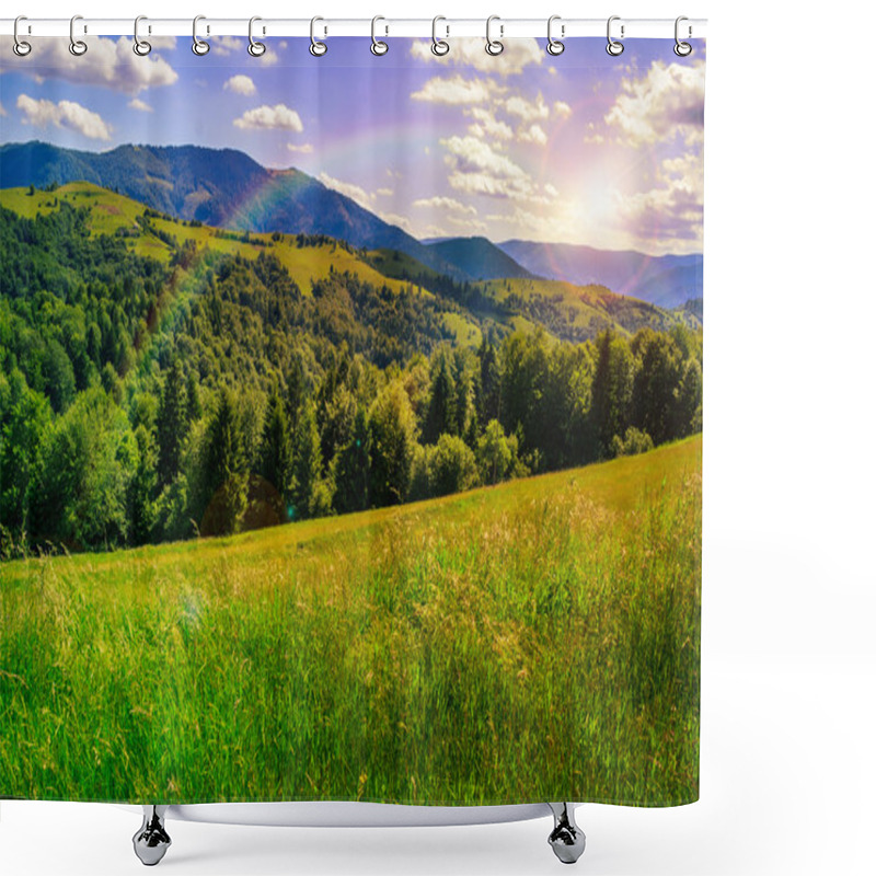 Personality  First Beams In Summer Highland Valley Shower Curtains