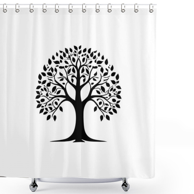 Personality  Abstract Tree Illustration Art Design For Social Media Template Backgrounds. Shower Curtains