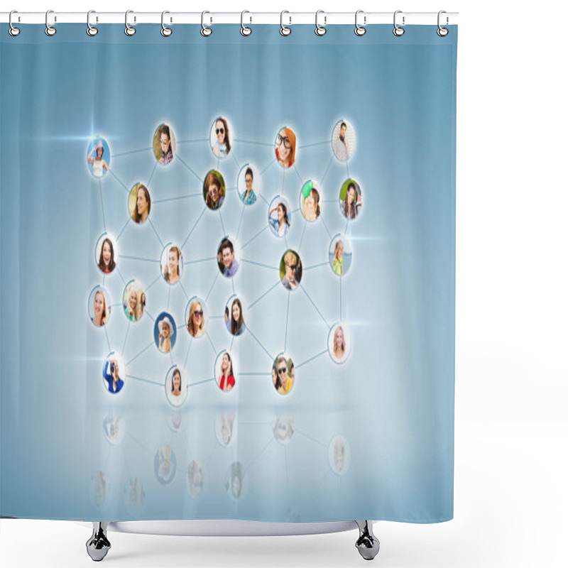 Personality  Social Network Shower Curtains