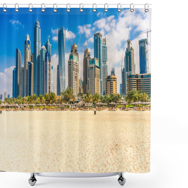 Personality  Dubai Marina. Shower Curtains