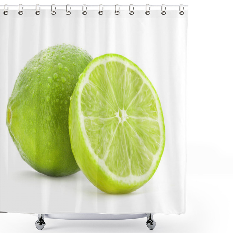 Personality  Fresh Lime And Slice Shower Curtains