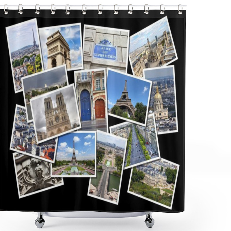 Personality  Paris Photos Shower Curtains