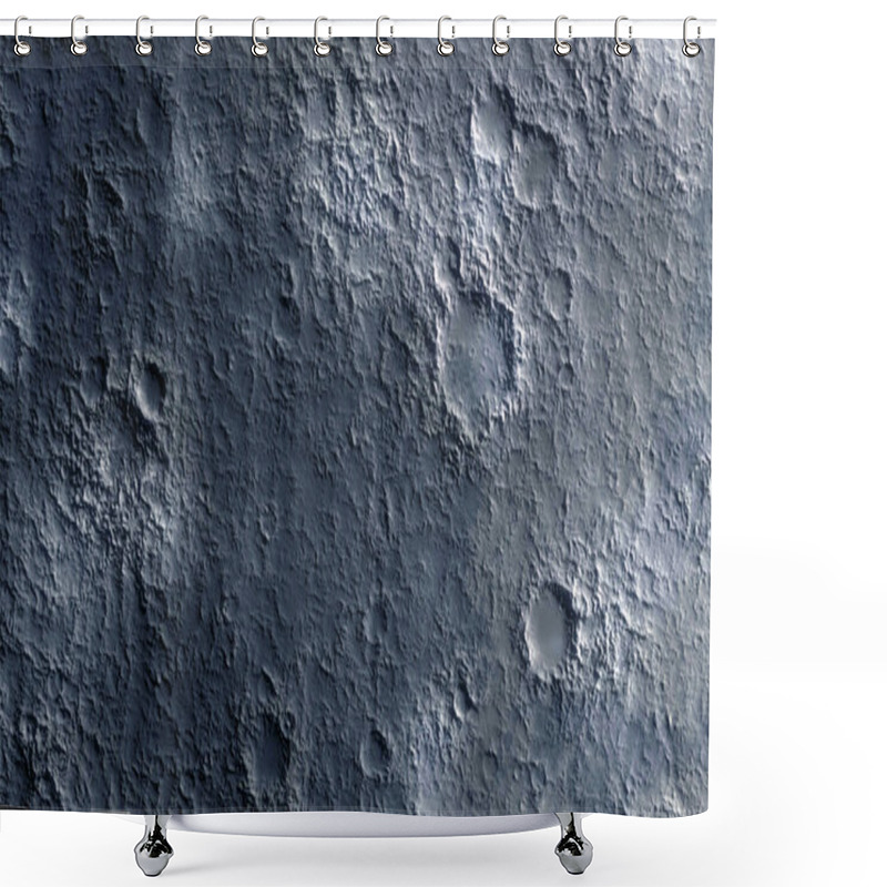 Personality  Moon Surface Texture Shower Curtains