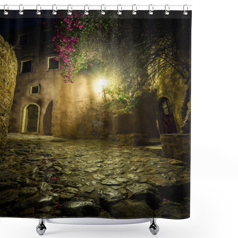 Personality  The Beautiful Byzantine Castle Town Of Monemvasia Shower Curtains