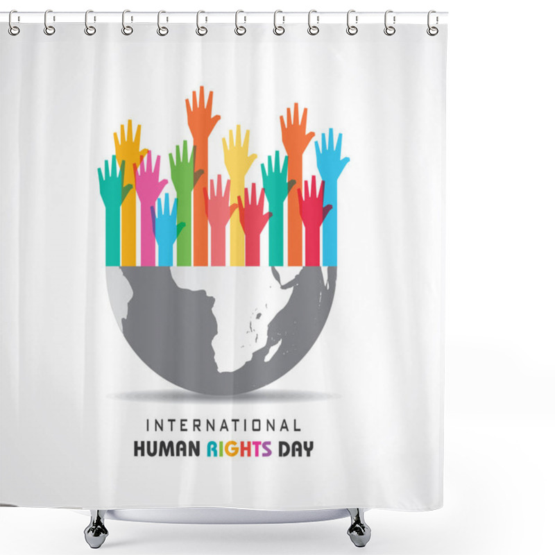 Personality  International Human Rights Day -10 December Shower Curtains