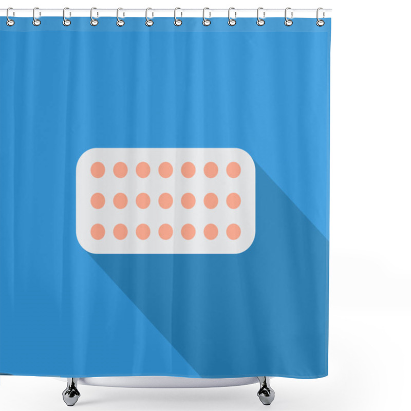 Personality  Contraceptive Pills Shower Curtains