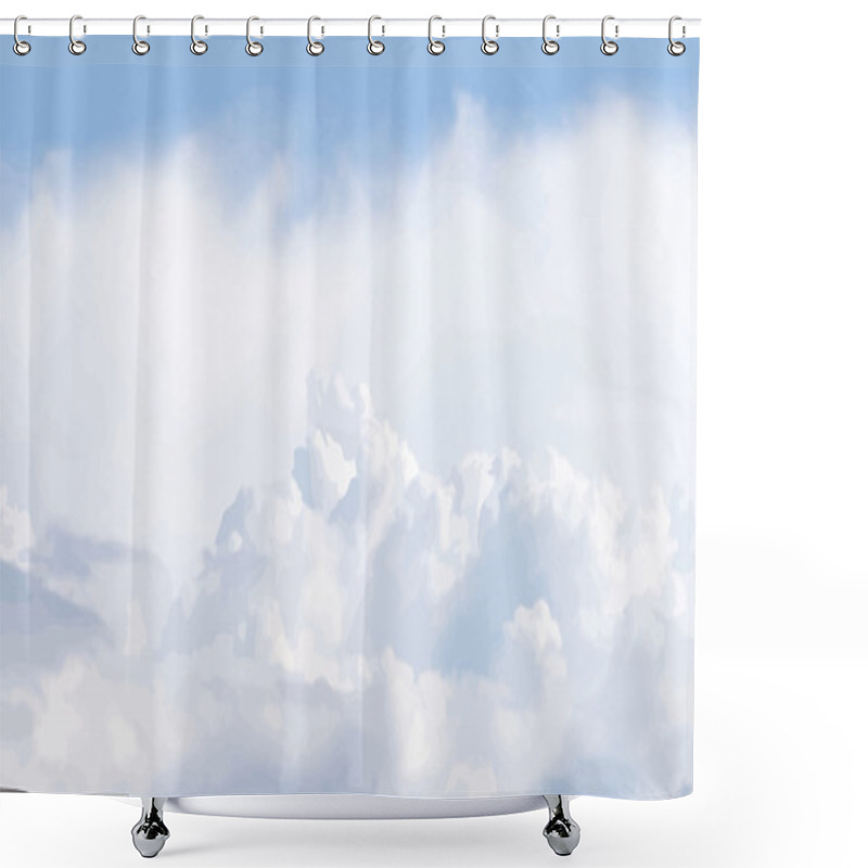 Personality  Vector Cloudscape Shower Curtains