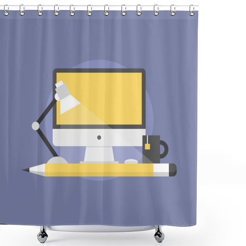 Personality  Web Design Studio  Icon Shower Curtains