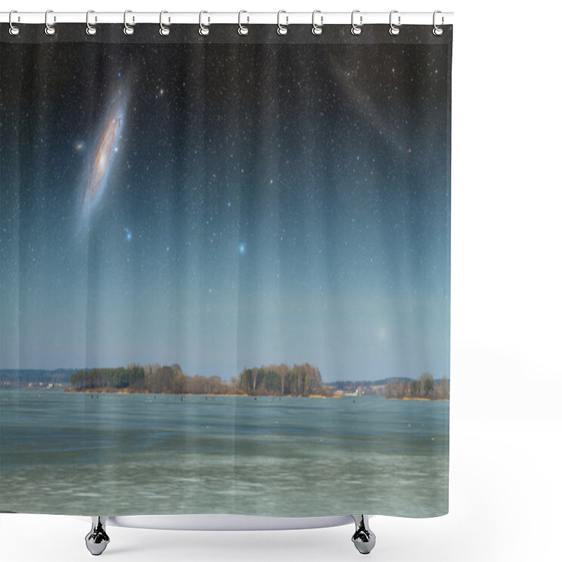 Personality  Frozen River In Spring. Elements Of This Image Furnished By NASA Shower Curtains