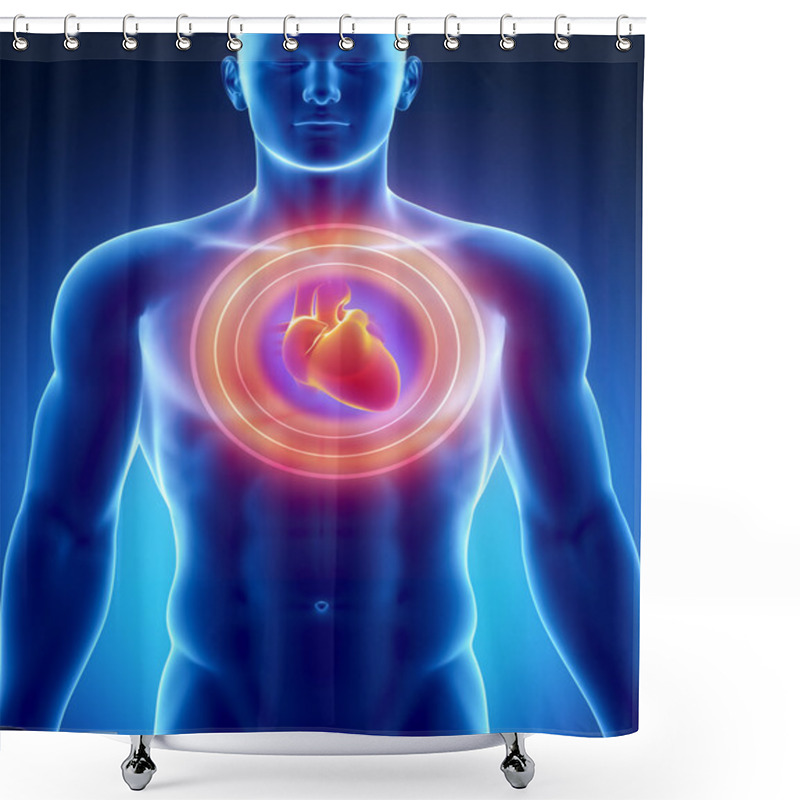 Personality  Heart Attack Concept Shower Curtains