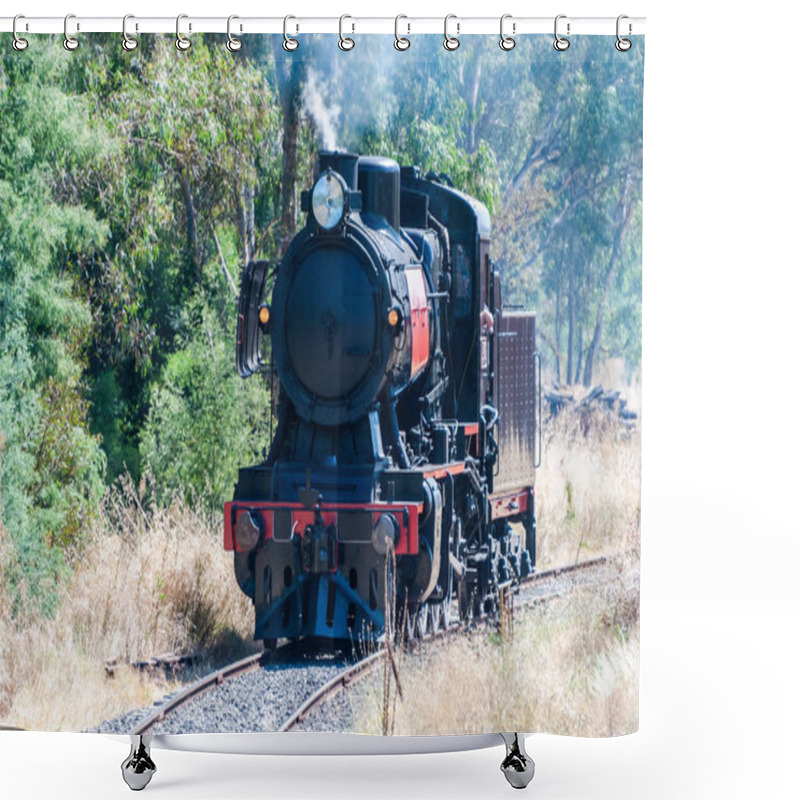 Personality  Historic Steam Train Running On Maldon  Castlemaine Route In The Goldfields Of Victoria, Australia Shower Curtains