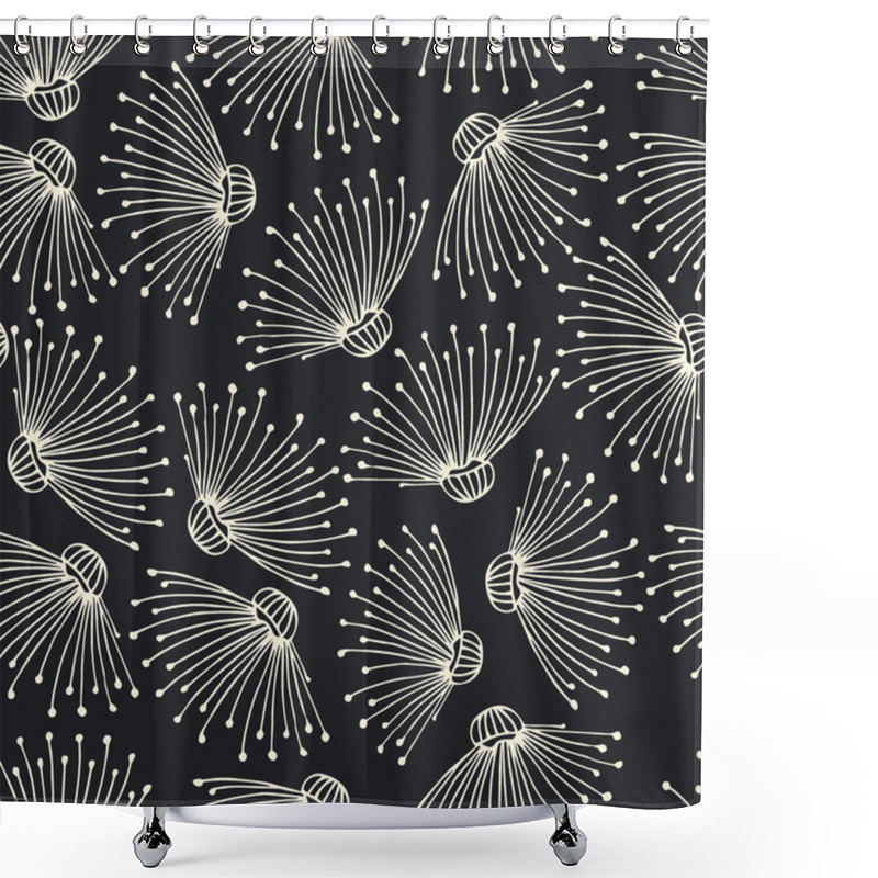 Personality  Flower Abstract Background. Seamless Pattern.Vector. Shower Curtains