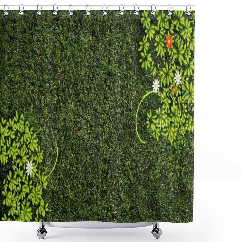 Personality  Serene Backyard Gardening In Lush Greenery Shower Curtains