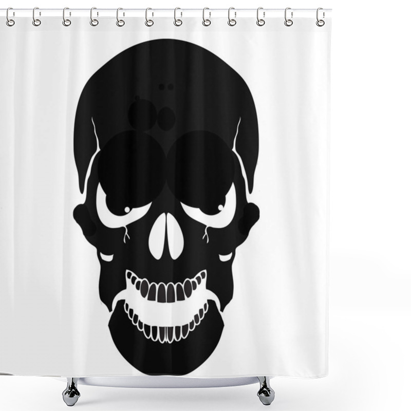 Personality  Pirate Symbol Jolly Roger Skull Shower Curtains