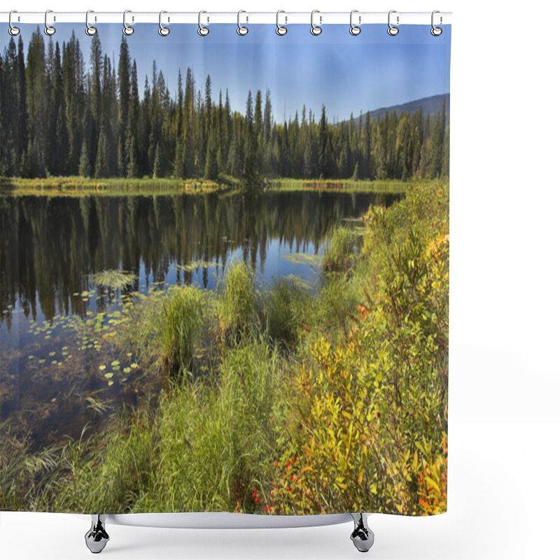 Personality  Reflections In Water. Shower Curtains