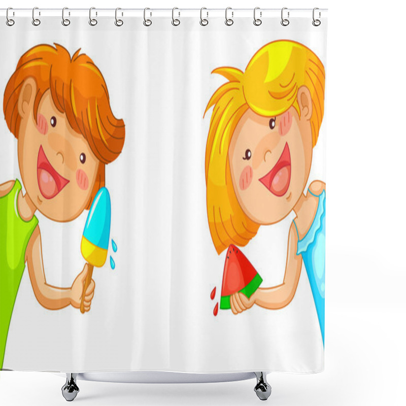 Personality  Summer Snacks Shower Curtains