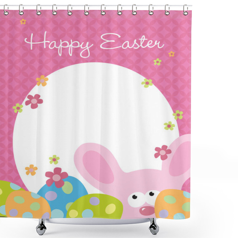 Personality  Easter Flyer Template Shower Curtains