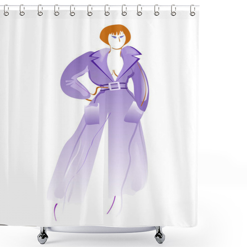 Personality  Fashion Woman Shower Curtains