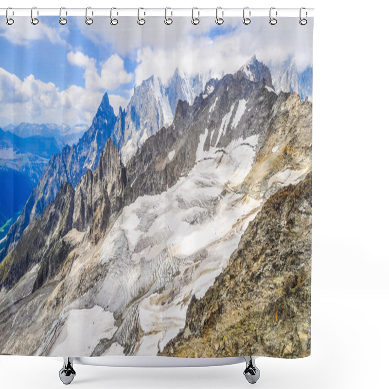 Personality  HDR Mont Blanc In Aosta Valley Shower Curtains