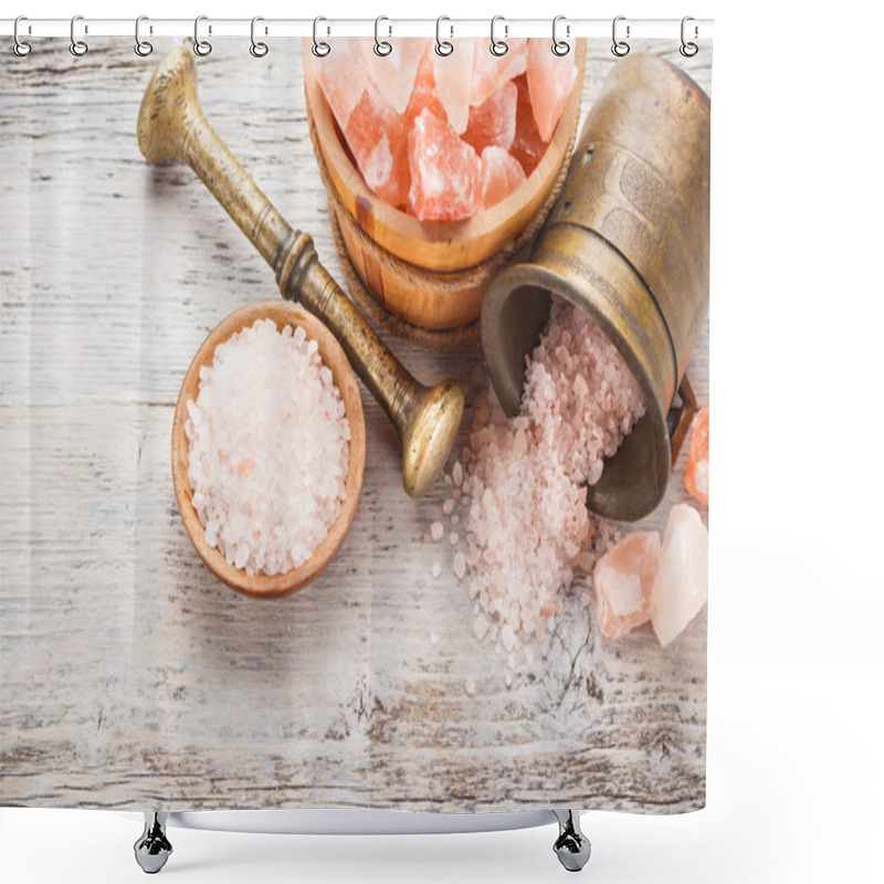 Personality  Pink Salt Shower Curtains