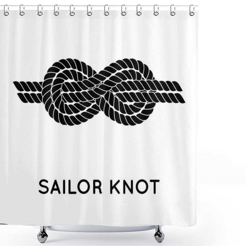 Personality  Sailor Rope Knot Shower Curtains