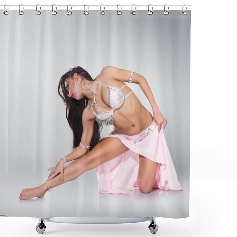 Personality  Beautiful Belly Dancer Woman Shower Curtains