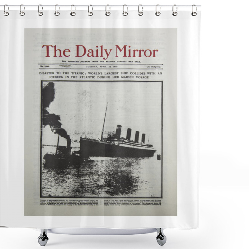 Personality  Titanic Shower Curtains