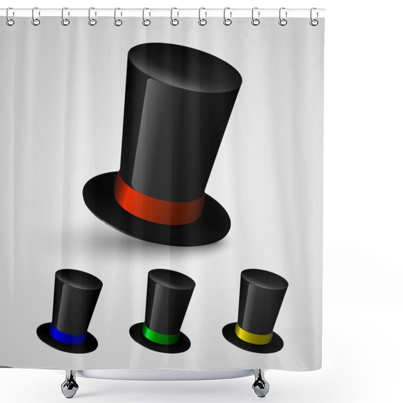 Personality  Vector Set Of Cylinders. Shower Curtains